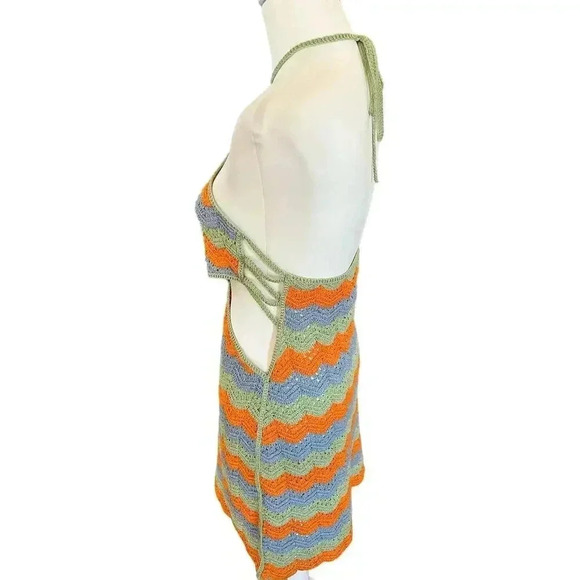 ZARA chroched mini dress limited edition womens size medium - Picture 7 of 12